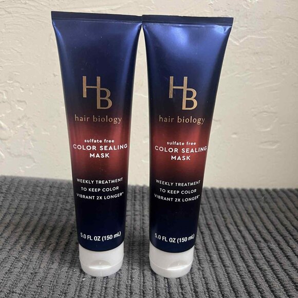 2 Brand New HB Hair Biology Sulfate Free Color Sealing Mask. 5 Fl Oz. - Picture 1 of 2